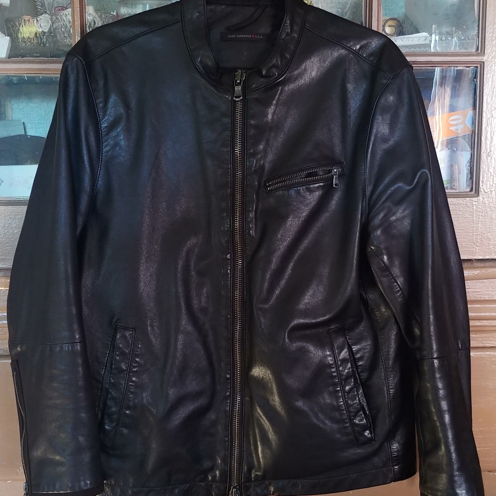 John Varvatos Leather Jacket